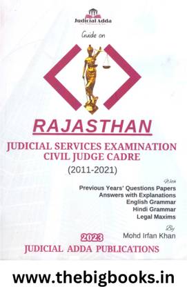 Rajasthan Judicial Services Examination Civil Judge Cadre (2011-2021) By Mohd Irfan Khan – Edition 2023