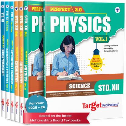 Std 12 PCM+English Combo � Physics, Chemistry, Maths & English Yuvakbharati | HSC Maharashtra Board | 2026 Syllabus | Perfect Notes Set Of 7 | Smart Codes, PYQs, MCQs, Topic Tests