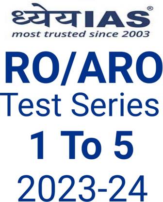 Dheyeya IAS RO/ARO Test Series 1 To 5 2023-24