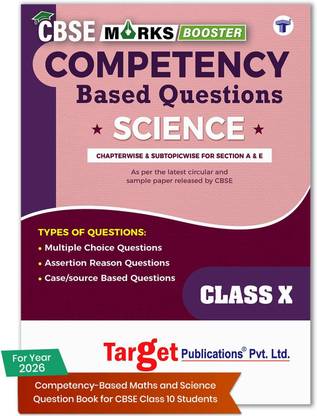 CBSE Class 10 Science Competency Based Questions|1280 Practice Questions Chapterwise & Subtopicwise For Sections A & E|Includes MCQs, Assertion Reason And Case Based Questions