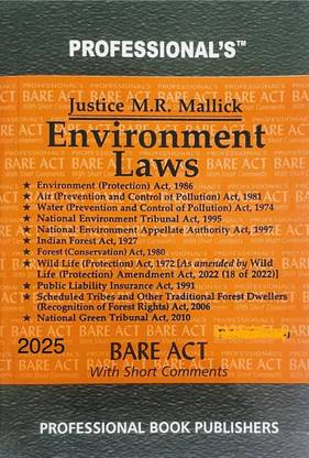 The Environment Laws (Pocket) Bare Act With Short Comments