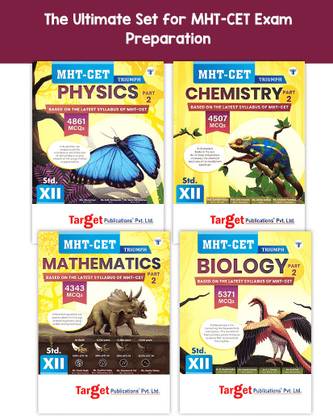 MHT-CET Triumph Physics, Chemistry, Maths & Biology 2024 (PCMB) | Includes All The Chapters Of Std 12th As Per The Latest MHT CET Syllabus | Set Of 4 Books