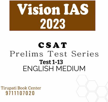 Vision IAS CSAT (Paper-2) Prelims Test Series 2023