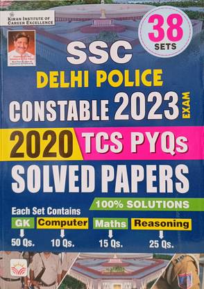 Kiran SSC Delhi Police Constable 2023 Exam | 2020 TCS PYQs Solved Papers | 38 Sets