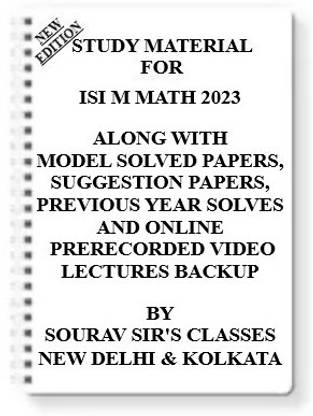 Study Material On Isi M Math (2023) [pack Of 4 Books] With Model Question Papers + Topicwise Analysis + Mcq Questions+ Special Practice Set