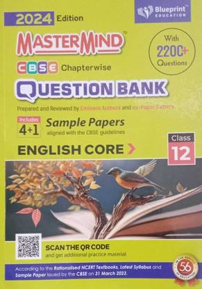 Blueprint Master Mind Cbse Chapterwise Question Bank Sample Papers Class 12 English Core 2024