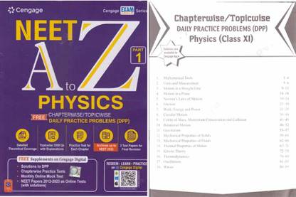 Cengage Neet A To Z Physics With Daily Practice Problems (Ddp) Part - 1, For Class - 11, By B. M. Sharma