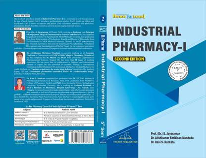 Industrial Pharmacy-I B. Pharm (PCI) Fifth Semester BASED ON PCI NEW SYLLABUS (UPDATED EDITION)

ISBN-9789388809887