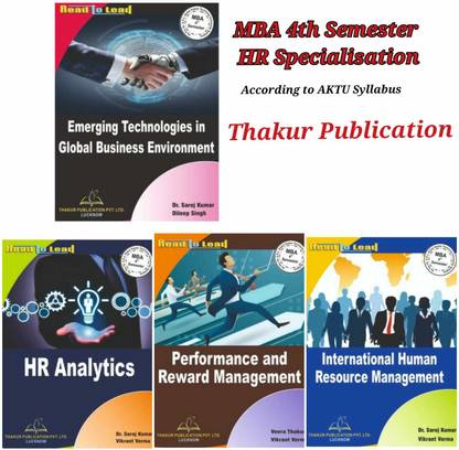HUMAN RESOURCE (HR) Specialization Group MBA 4th Semester WITH COMMAN SUBJECT-Emerging Technologies In Global Business Environment, Total - 4 Books Set ACCORDING TO NEW SYLLABUS OF AKTU