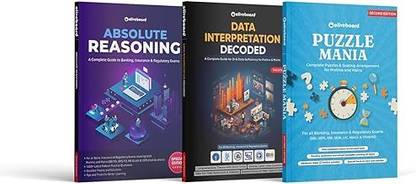 Oliveboard's Best Seller Combo (Set Of 3 Books) - For All Bank, Insurance, And Regulatory Exams | Absolute Reasoning, DI Decoded, And Puzzle Mania