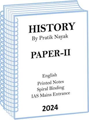 Pratik Nayak Sir Paper-2 History Optional Printed Notes For IAS Mains