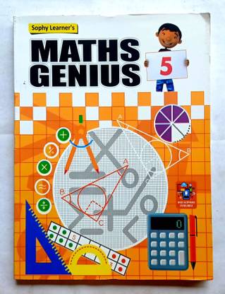 Maths Genius Class- 5 With Workbook (Old Like New Book)