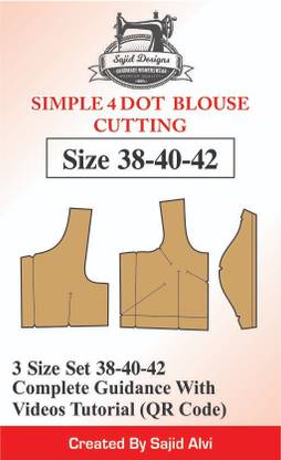 Tailors Simple 4 Dot Blouse Paper Patterns 38,40,42 Set Of 3 Size