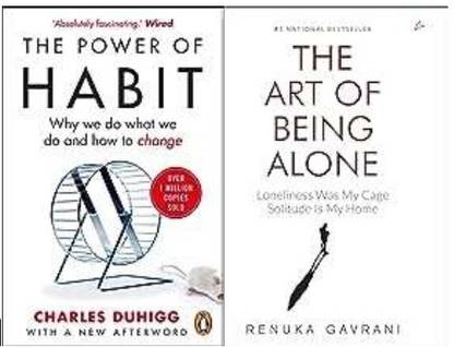 The Art Of Being Alone + The Power Of Habit (2 Books)