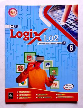 Icse Logix 1.02 (Windows 7 And Ms Office 2010 )Class- 6 (Old Like New Book)