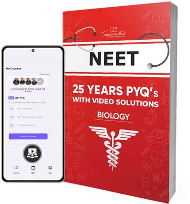 बायोलॉजी NEET UG प्रीवियस इयर्स सॅाल्व्ड पेपर्स PYQs विथ वीडियो सॉल्यूशन इन इंग्लिश