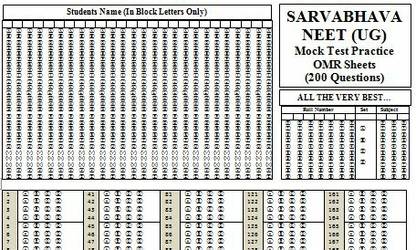 Neet Practice Omr Sheets (101)