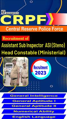 CRPF Head Constable (Ministerial) & Assistant Sub Inspector (ASI) Recruitment 2022-2023 (V Books) English