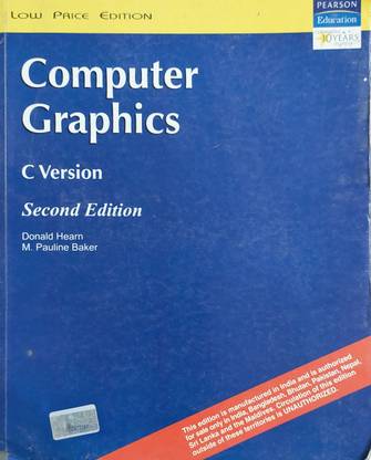 Computer Graphics C Version By Donald Hearn, M. Pauline Baker