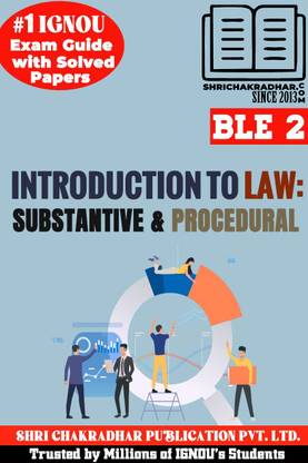 IGNOU BLE 2 Solved Guess Papers Pdf From IGNOU Study Material/Books (Introduction To Law: Substantive And Procedural) For Exam Preparation IGNOU Diploma In Paralegal Practice (DIPP)