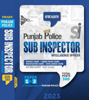 Punjab Police SUB INSPECTOR Intelligence Officers