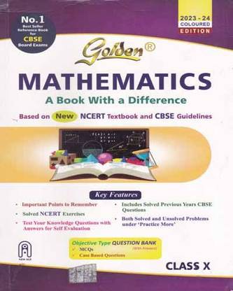 New Age Golden Mathematics Based On Ncert & Cbse Guidelines For Class- 10, Includes Objective Type Question (2023-2024)