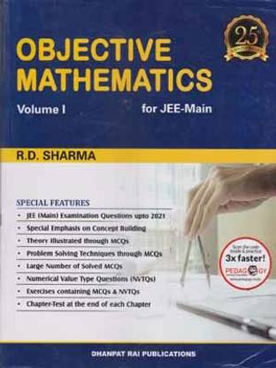 Objective Mathematics For Jee Main -2023, (Volume - 1 & 2) Set Of Two Books By R. D. Sharma