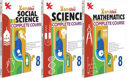 Xam Idea Science, Social Science, Mathematics Complete Course Book | Set Of 3 Books | Class 8 | Includes CBSE Question Bank And NCERT Exemplar (Solved) | NEP | Examination