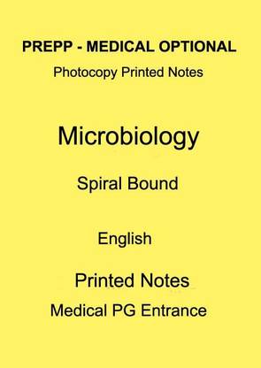 Prepp Microbiology Medical Science Optional Printed Photocopy Notes Neet PG Entrance