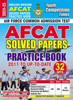 2024-25 AFCAT Solved Papers And Practice Book 400 795 E