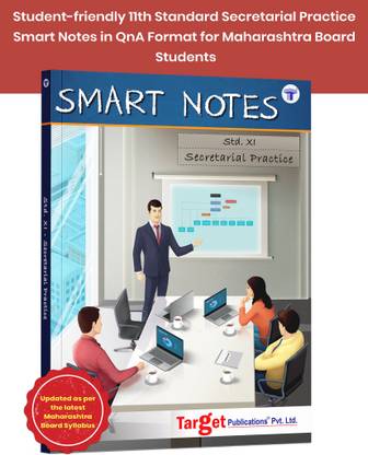 Std 11 Secretarial Practice Book | Smart Notes | FYJC SP Guide | Commerce | Maharashtra State Board | Based On Std 11th New Syllabus | Also Includes Smart Codes And Smart Recaps For Easy Learning And QR Codes For Reference Content