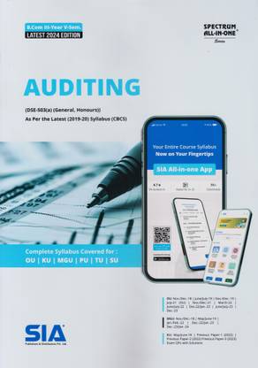 Auditing (General Honours) B.Com III-Year V-Sem As Per The Latest (2019-20) Syllabus (CBCS) (DSE-503(A)) Latest 2024 Edition