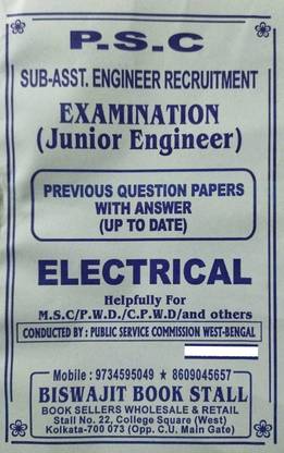 WB P.S.C Sub Assistant Engineer Recruitment (Junior Engineer ELECTRICAL) Previous Years Questions With Answers (English Version)