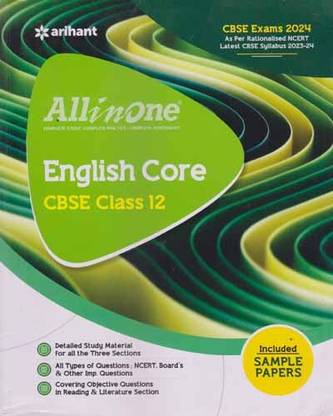अरिहंत ऑल इन वन इंग्लिश कोर Cbse क्लास - 12, बाय सृष्टि अग्रवाल एंड वैशाली जैस्वाल