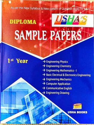 USHA’s DIPLOMA SAMPLE PAPERS 1st Year 2023 As Per The New Syllabus & New Patter Of Question Of SCTE & VT