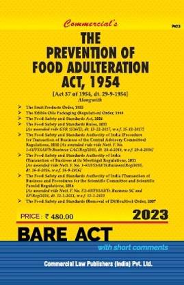 Prevention Of Food Adulteration Act, 1954
