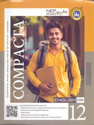 BBC Compacta Class 12 English CORE Assignments - Set Of 2 Books For 2023-24 Examinations