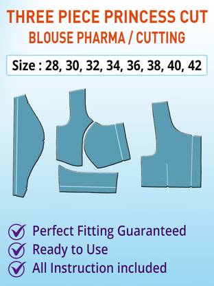 3 Piece Princess Cut Blouse Stitching Pharma - All Size