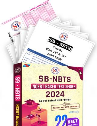SB NEET Mock Test (Paper 1-22) Physics, Chemistry, Biology On Latest Pattern With Solution Booklet & Official OMR Sheets (For 2024 Exam)
