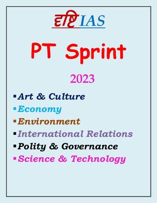 Drishti IAS PT Sprint 2023 ,6 Subject Photocopy Notes