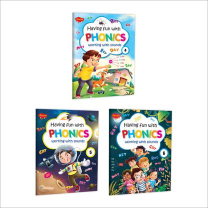 Having Fun with Phonics - 4, 5 and 6 Book for kids : Phonics book for early readers, Learning book for kids, Phonics learning book for kids, Educational book for kids | Combo of 3 book for kids.
