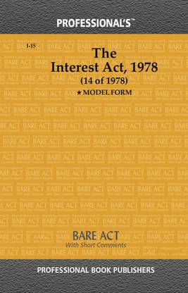 Interest Act, 1978 Alongwith MODEL FORM