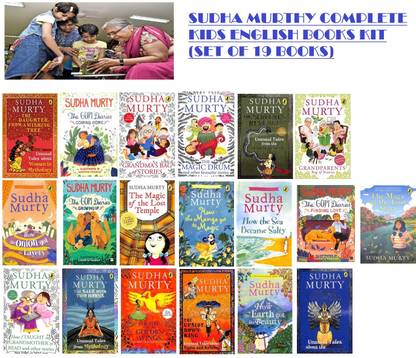 Sudha Murthy Kids English Book Bag (Set Of 19 Books)