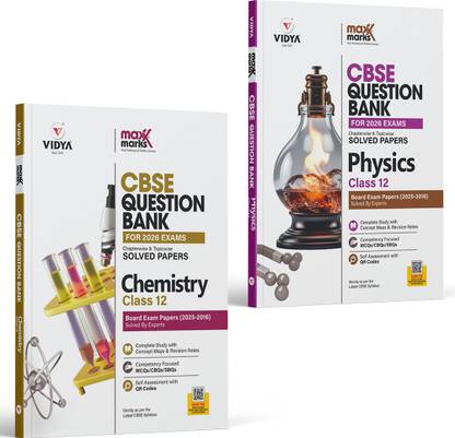 मैक्स मार्क्स मोस्ट रेकमेंडेड CBSE क्वेश्चन बैंक क्लास 12 बंडल (सेट ऑफ 2): फिज़िक्स केमिस्ट्री फॉर एग्ज़ाम 2023
