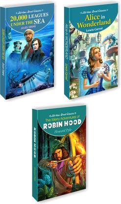 20,000 Leagues Under The Sea, Alice In Wonderland, Robin Hood | Set Of 3 All Time Great Classics By Sawan