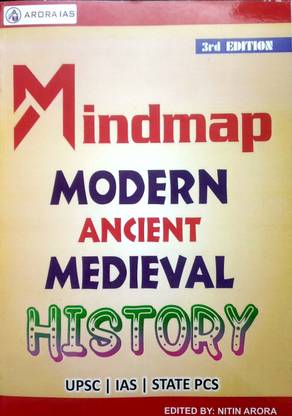 Ancient , Medieval And Modern History Mindmap (Mind Map) (Arora IAS) For UPSC & State PCS Exam