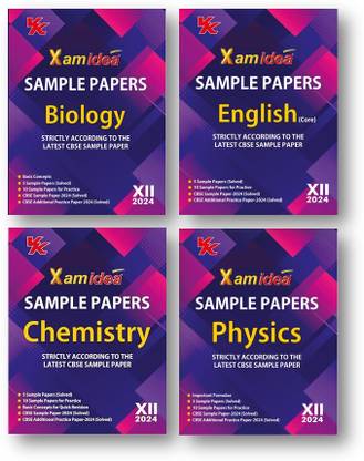 Xam Idea Sample Papers Simplified Biology, Physics , Chemistry & English (4-Books Set) | Class 12 For 2024 CBSE Board Exam | Based On NCERT | Latest Sample Papers 2024 (New Paper Pattern Based On CBSE Sample Paper Released On 8th September)