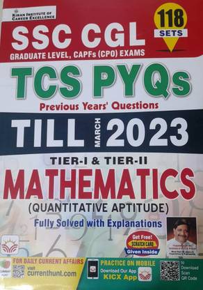 SSC CGL TCS PYQs Previous Years Questions Till March 2023 Tier-I & Tier-II Mathematics (Quantitative Aptitude) 118 Sets