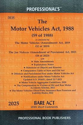 The Motor Vehicle Act 1988 With State Amendments & Explanatory Notes With Short Comments