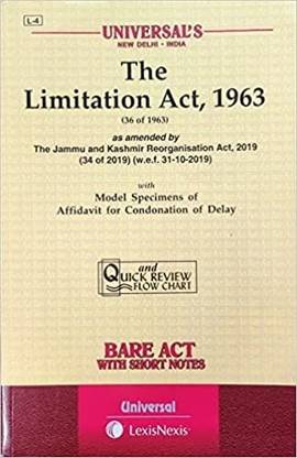 The Limitation Act, 1963 Bare Act - Latest Edition - 2023 - Universal (Lexis Nexis)